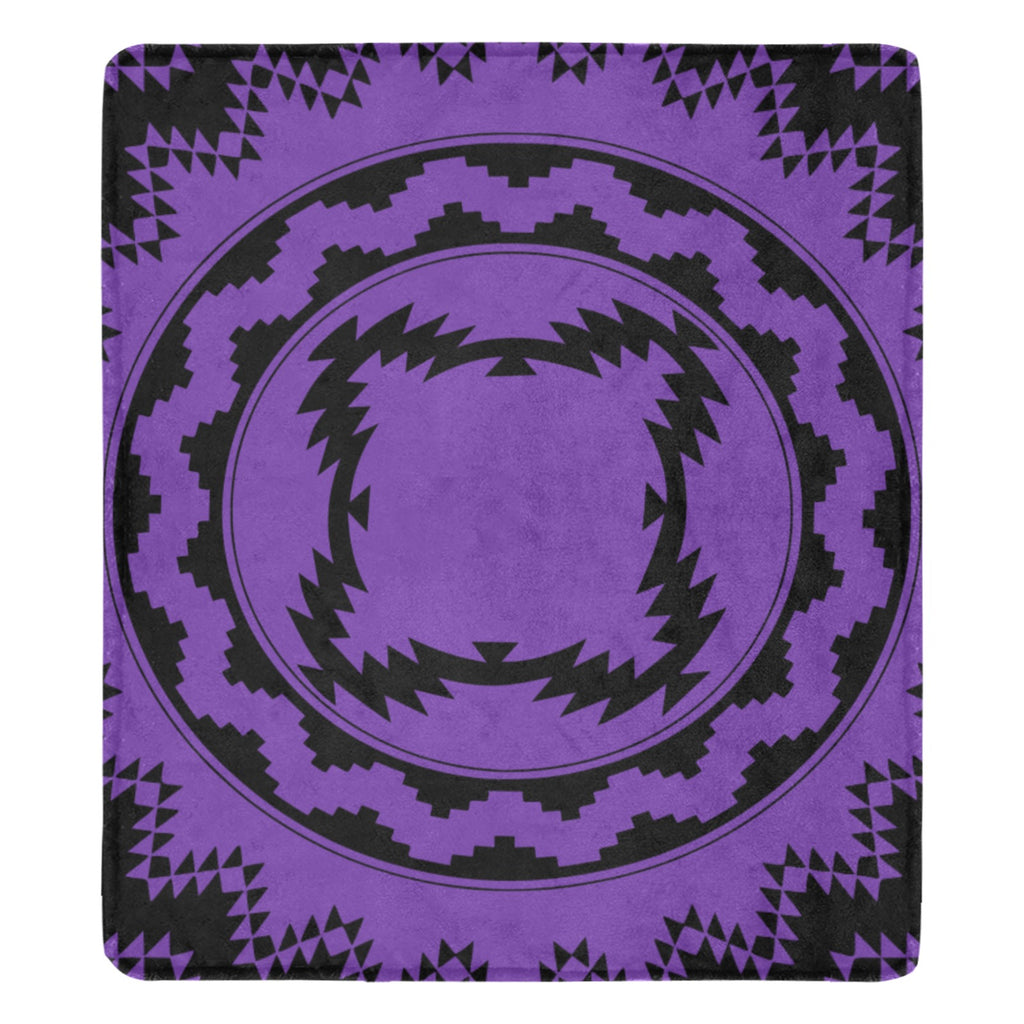 Purple Circle Blanket