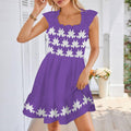 Butterfly Design Purple Dress