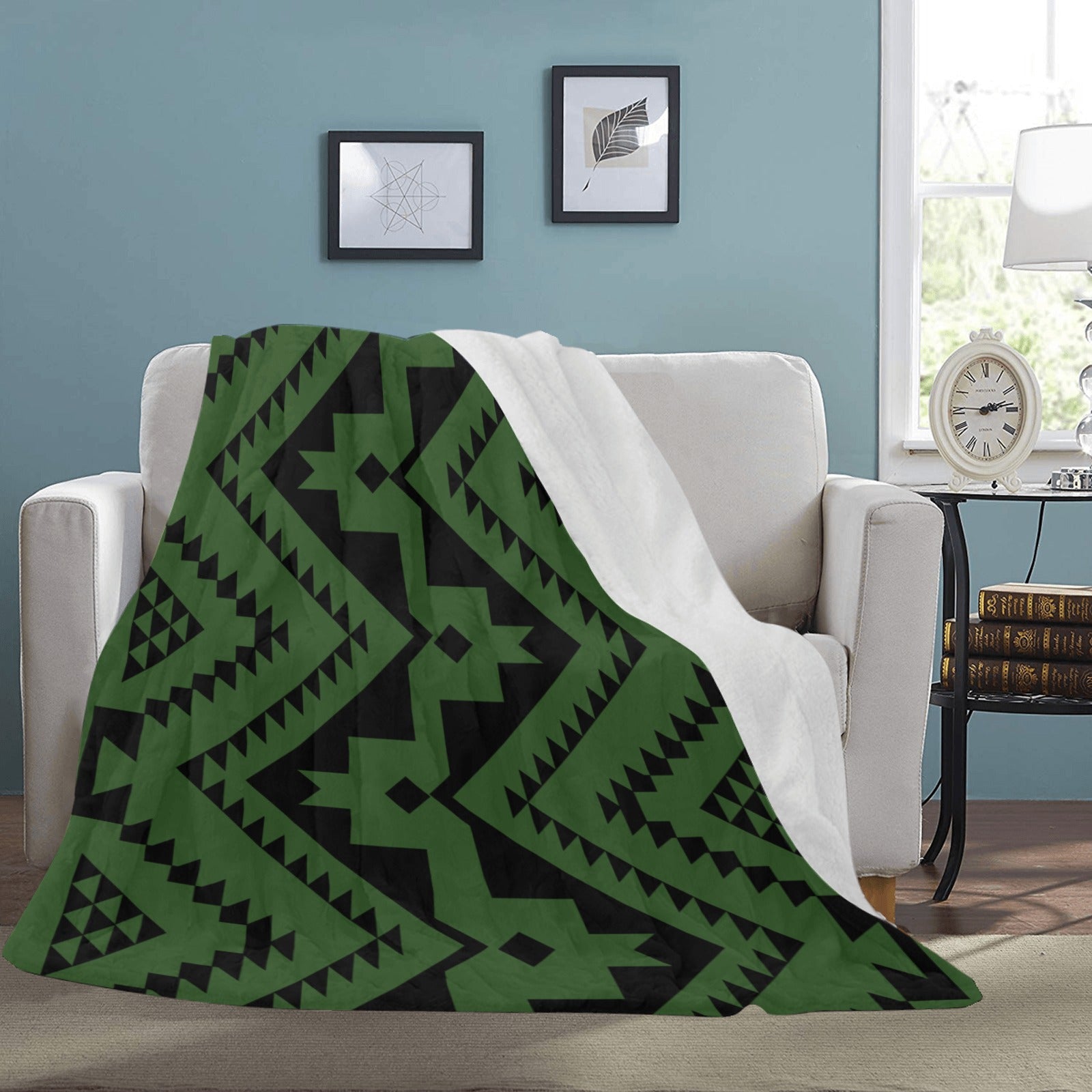 Green Tribal Blanket