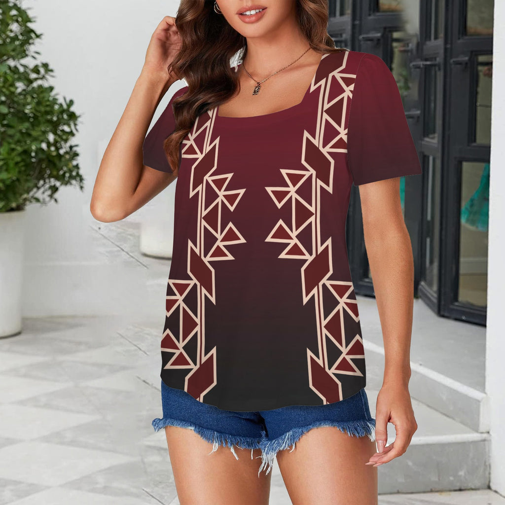 Maroon Ombre Shirt