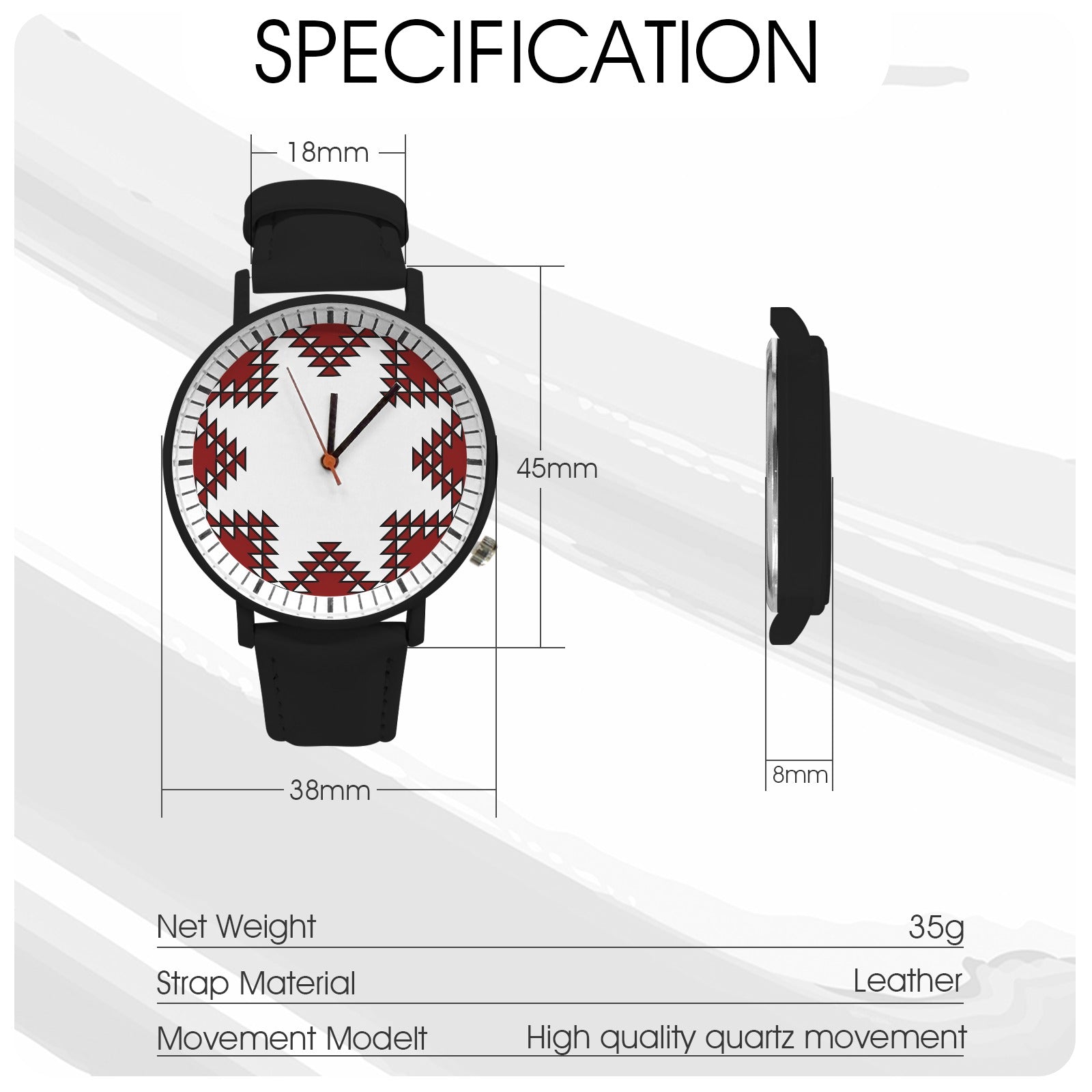 Tribal Design Circle Red