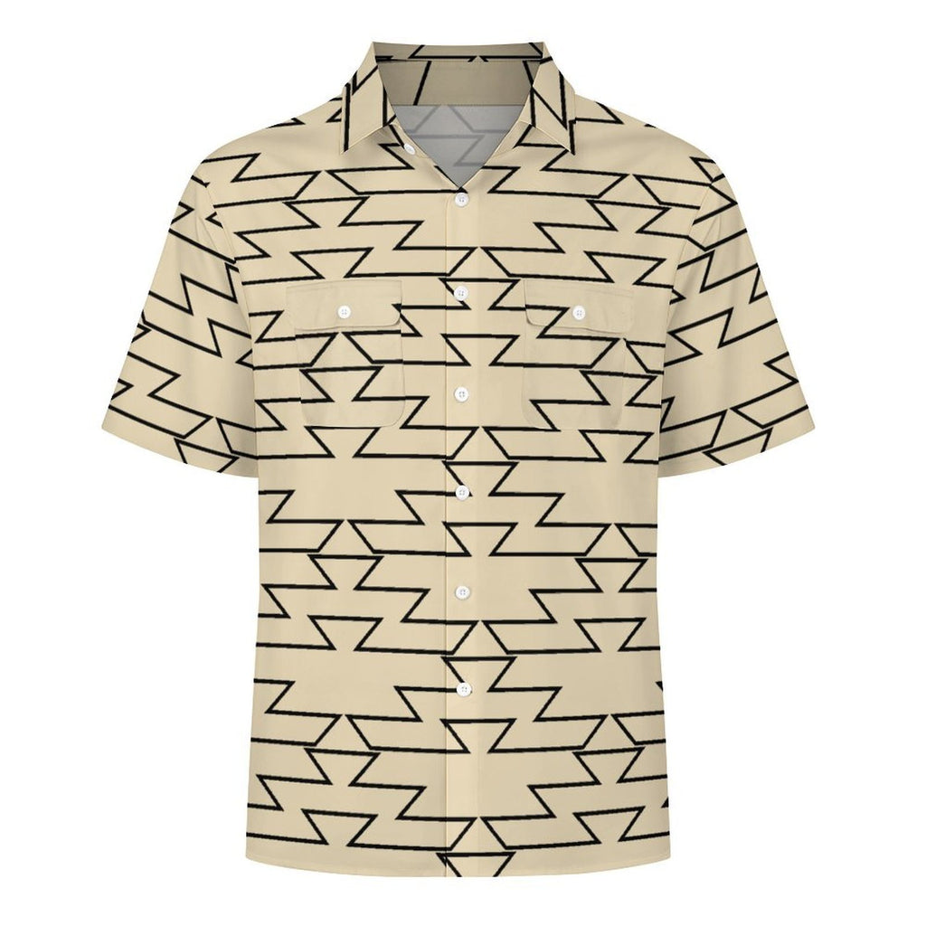 Cream Friendship Design Mens Shirt