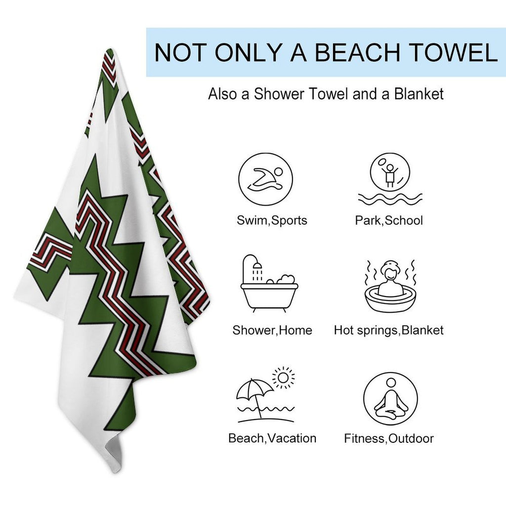 Custom Large Beach Towel Quick Dry Travel Swimming Towel