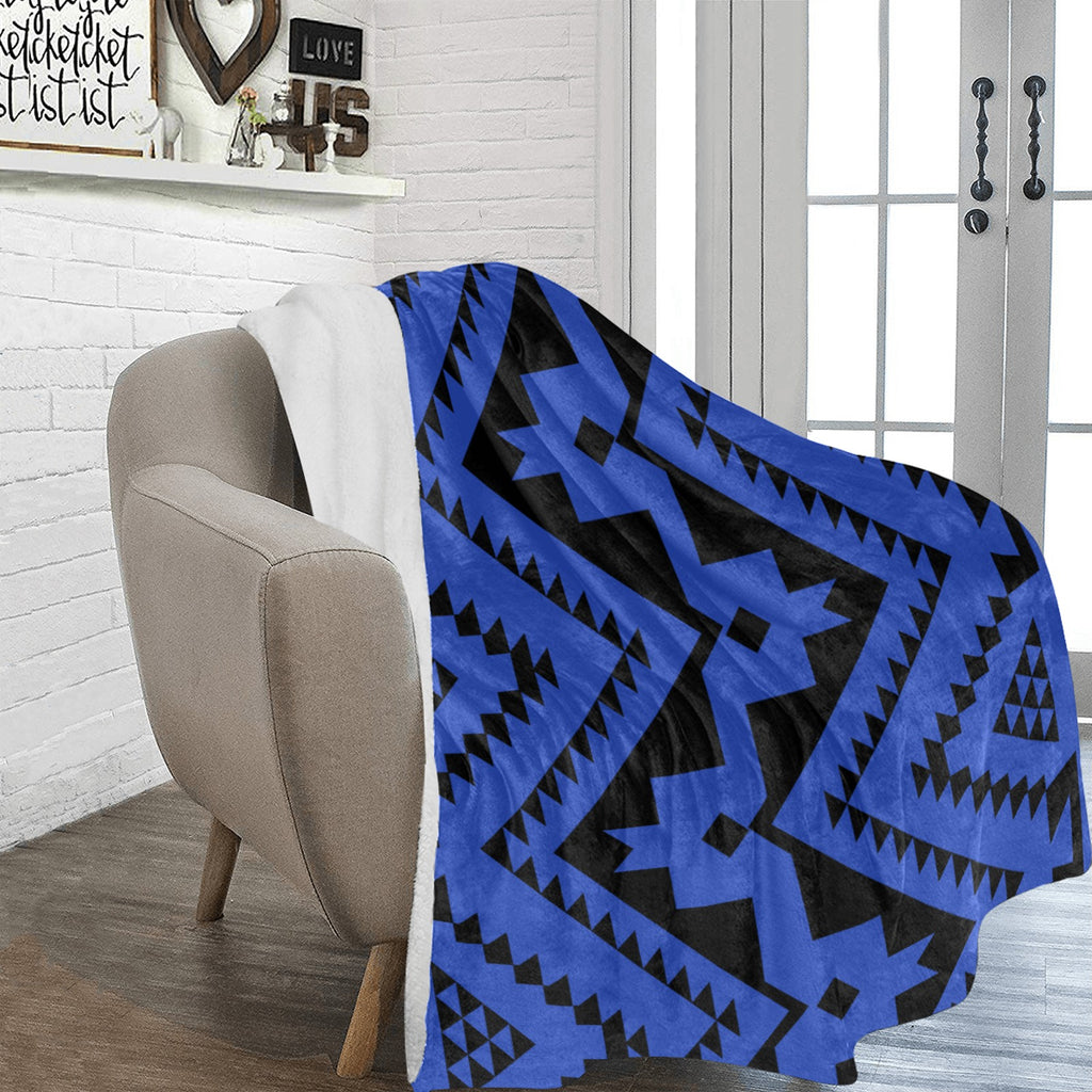 Blue Tribal Blanket