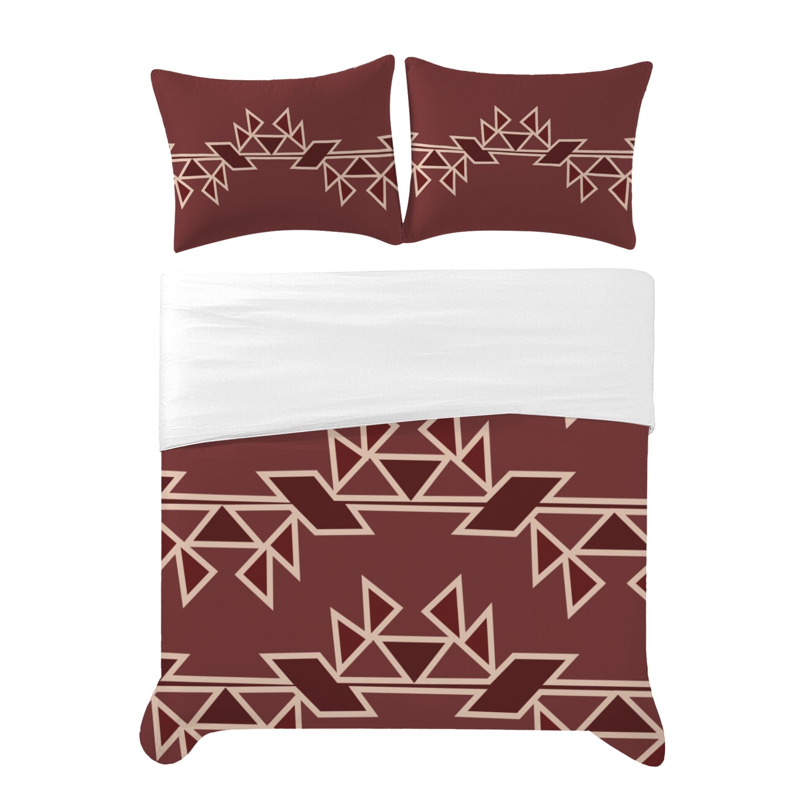 Maroon Tribal Bedding