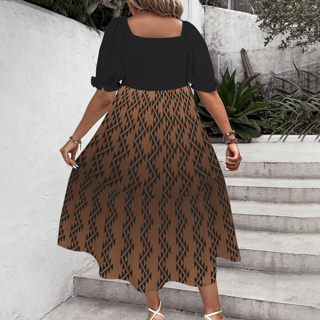 Tribal Dress black and brown