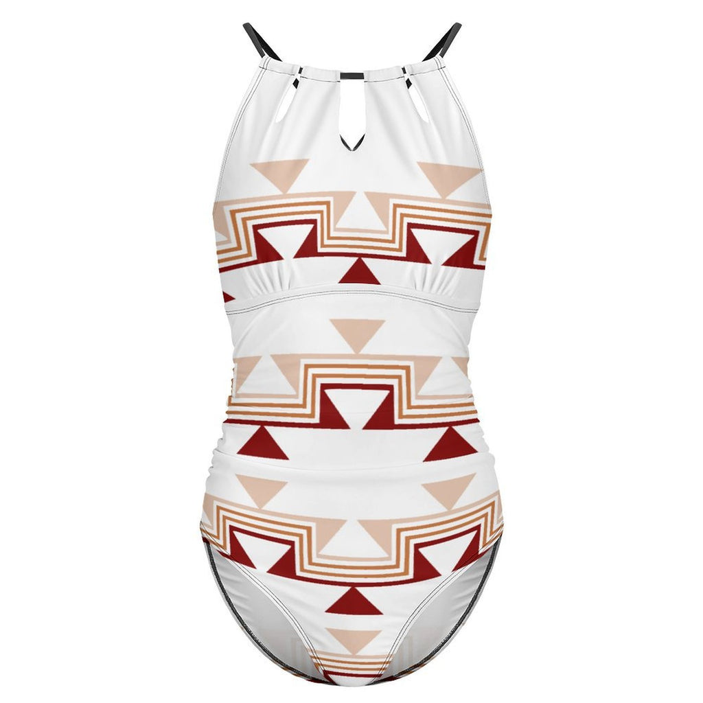 Tribal Keyhole Cutout One Piece
