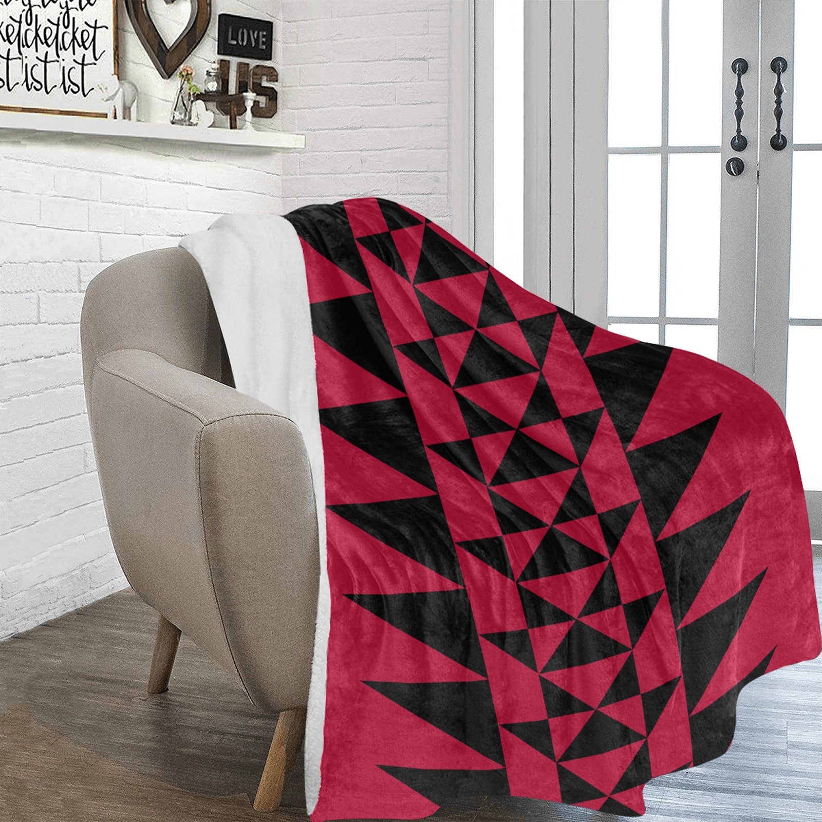 Red Tribal Blanket