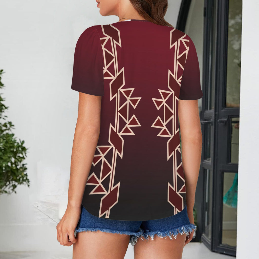 Maroon Ombre Shirt