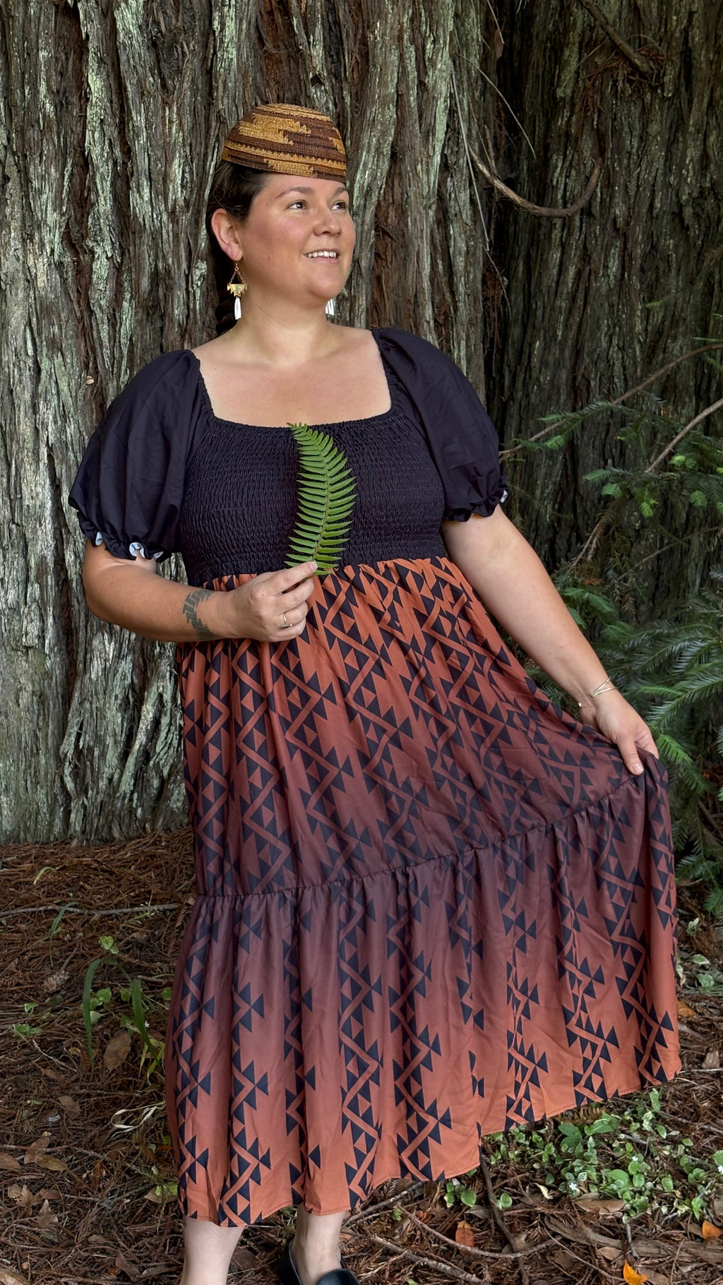 Tribal Dress Black and Brown