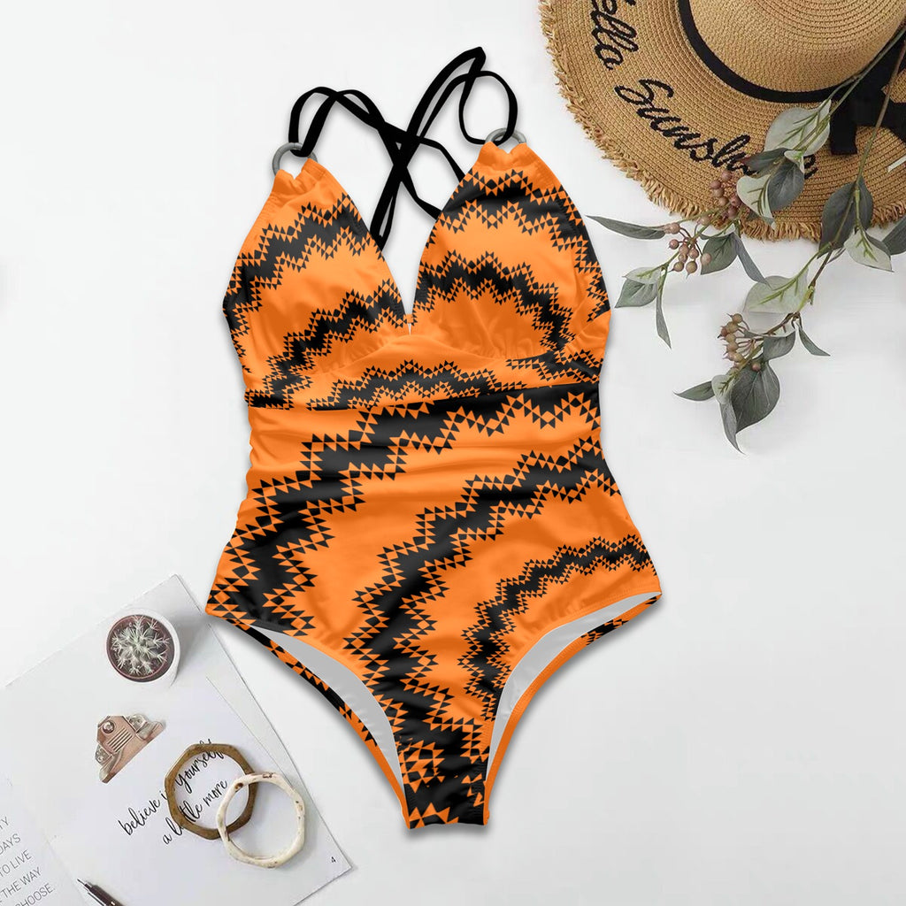 Tribal Orange One Piece