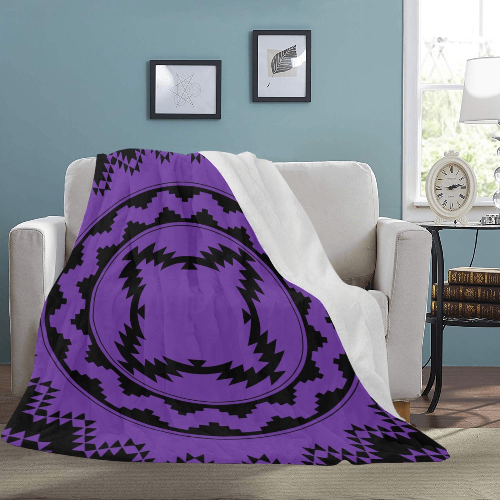 Purple Circle Blanket
