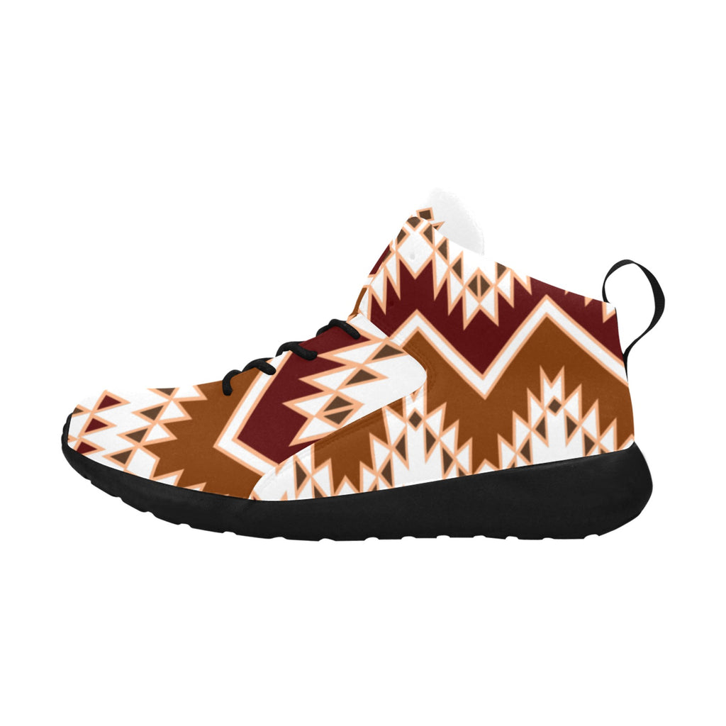 White Tribal Design Shoes