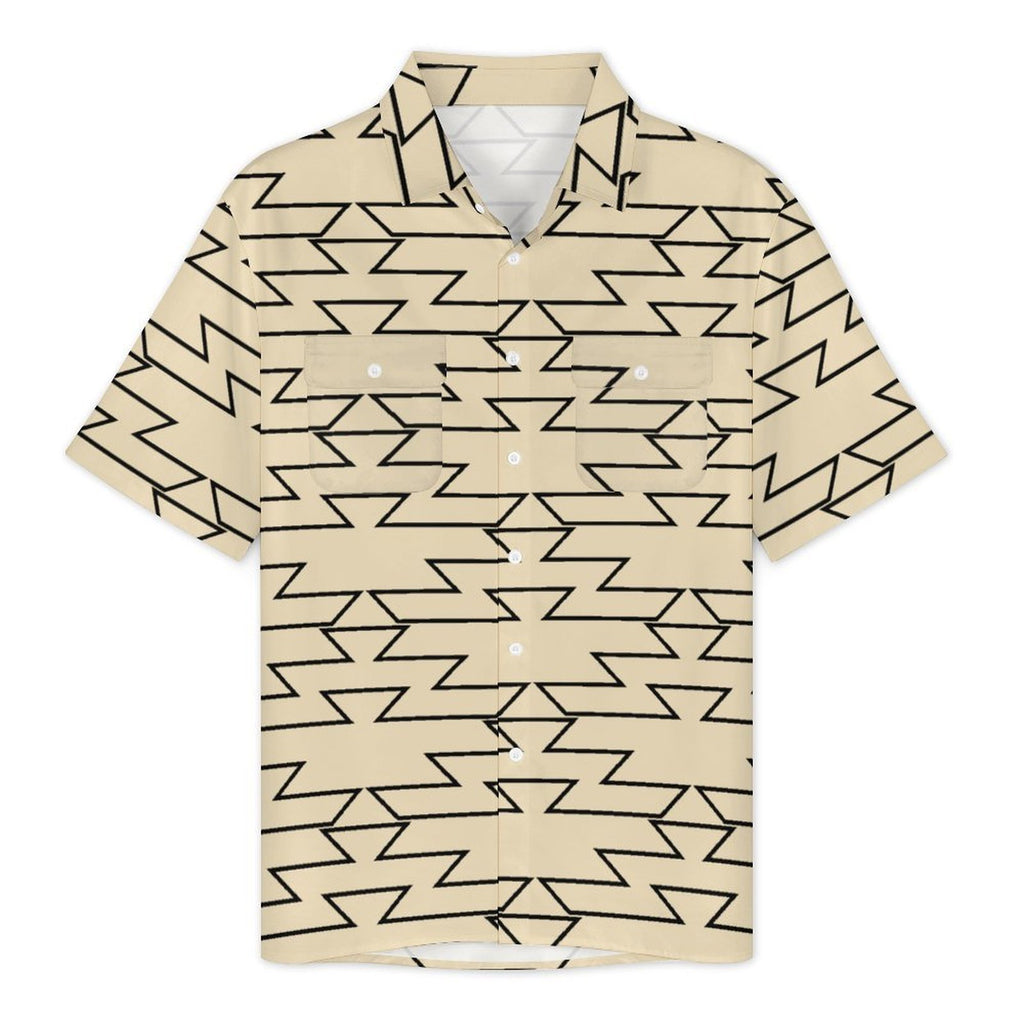 Cream Friendship Design Mens Shirt