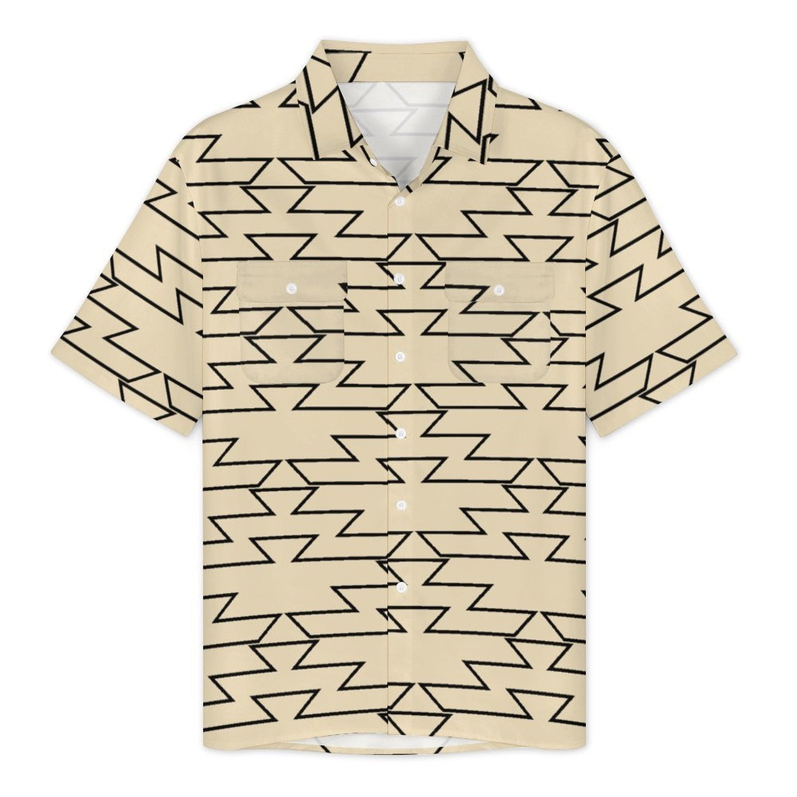Cream Friendship Design Mens Shirt
