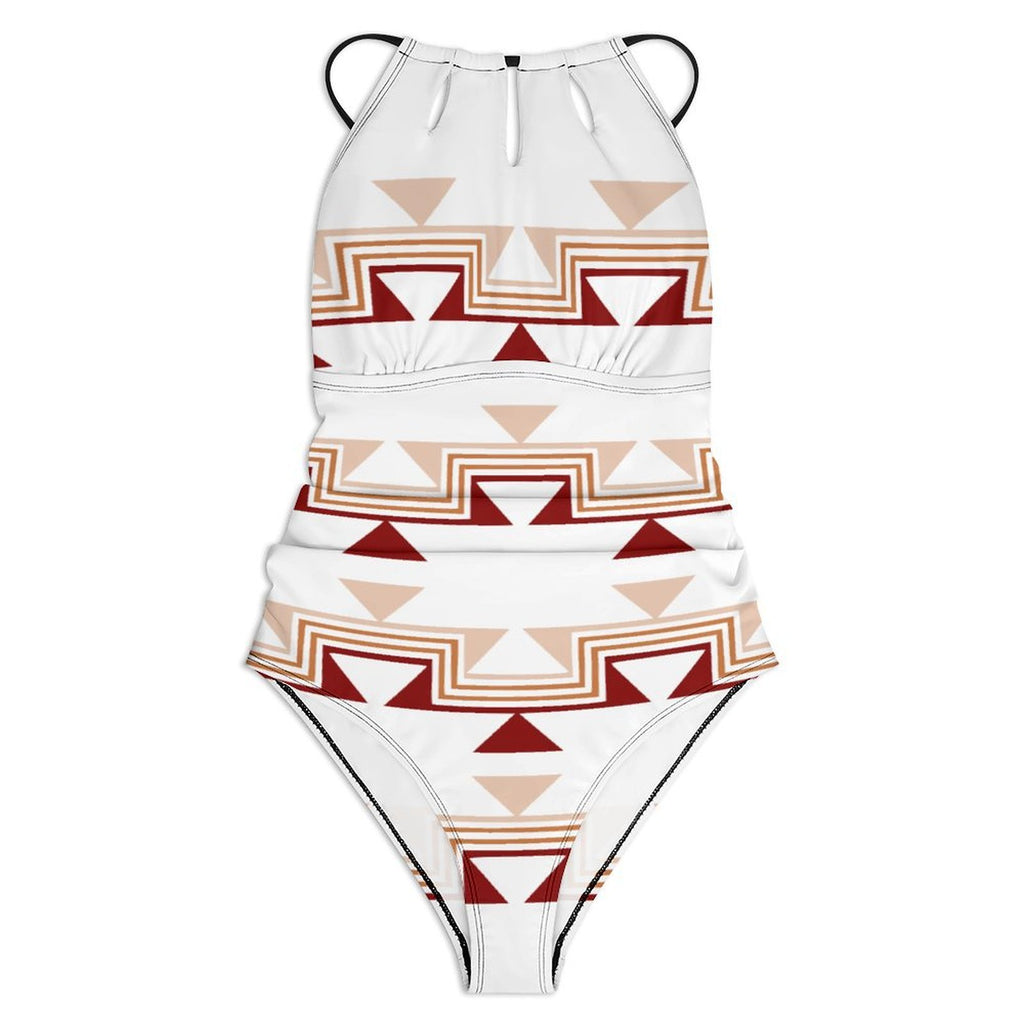 Tribal Keyhole Cutout One Piece