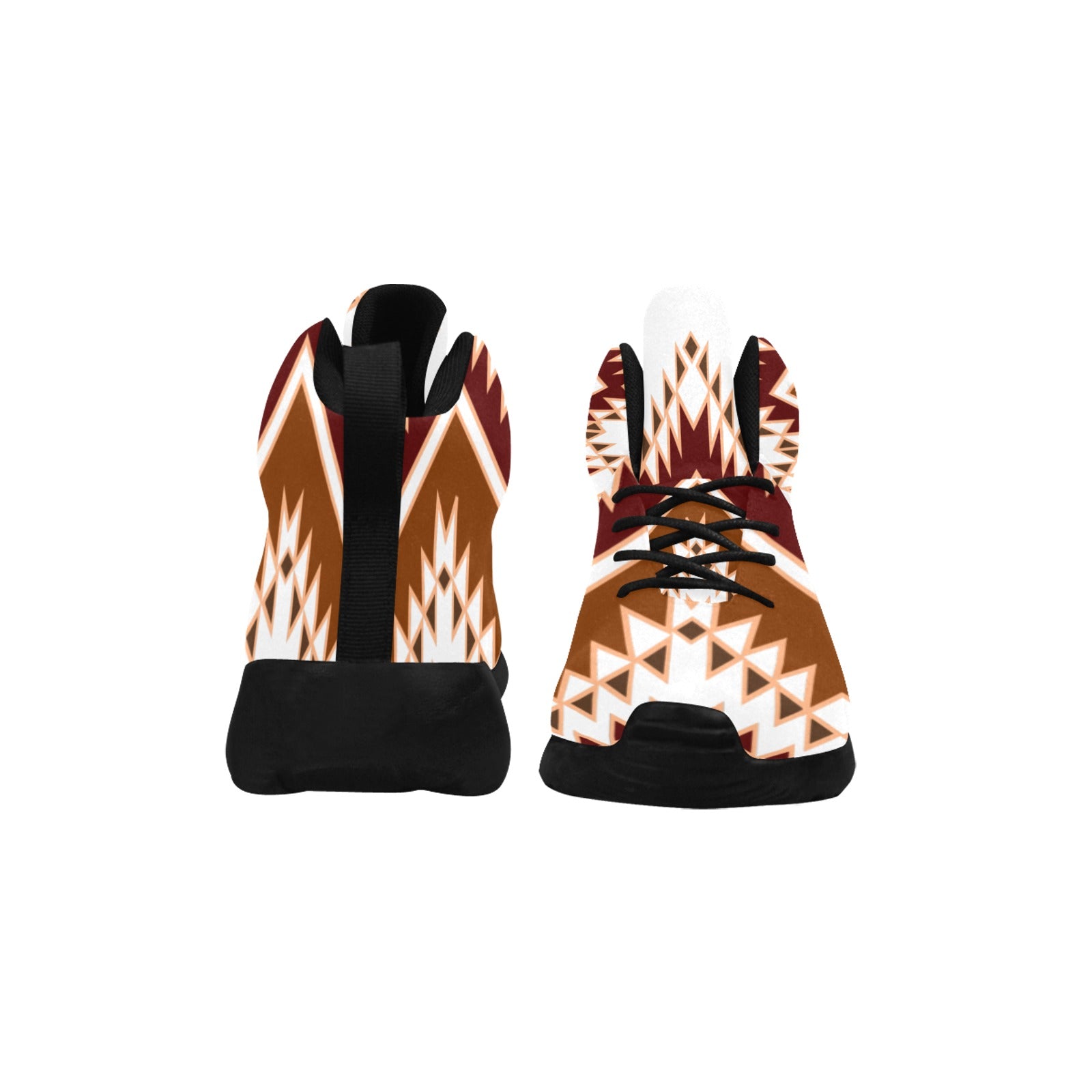 White Tribal Design Shoes