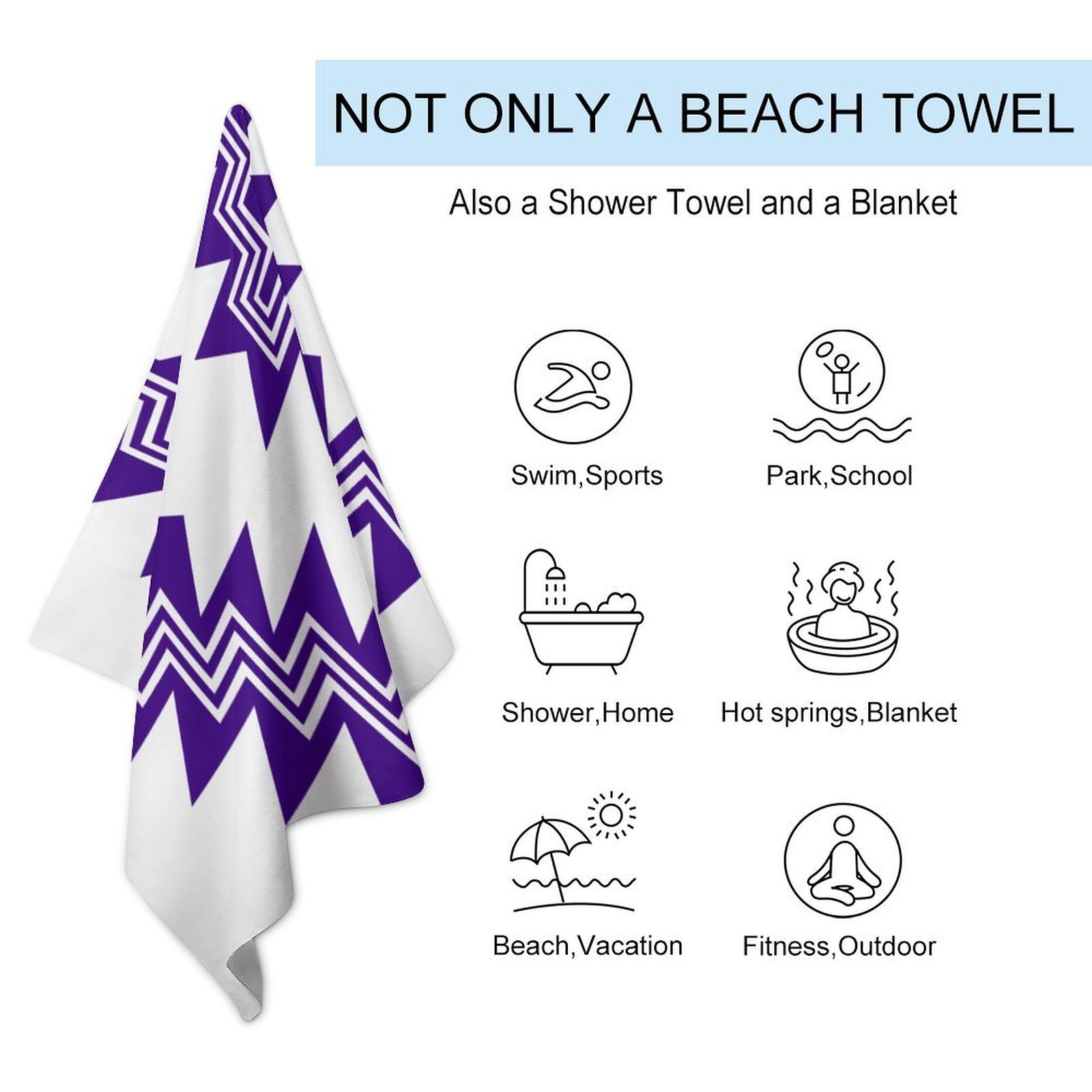 Purple Beach Towel