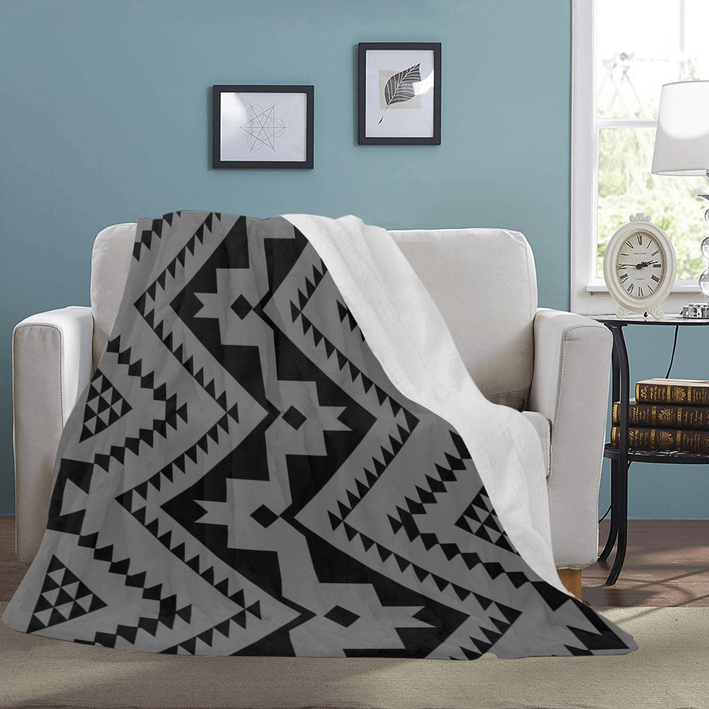 GrayTribal Blanket