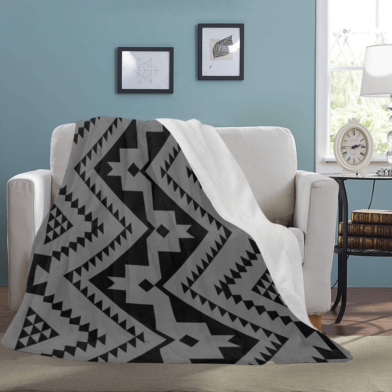 GrayTribal Blanket