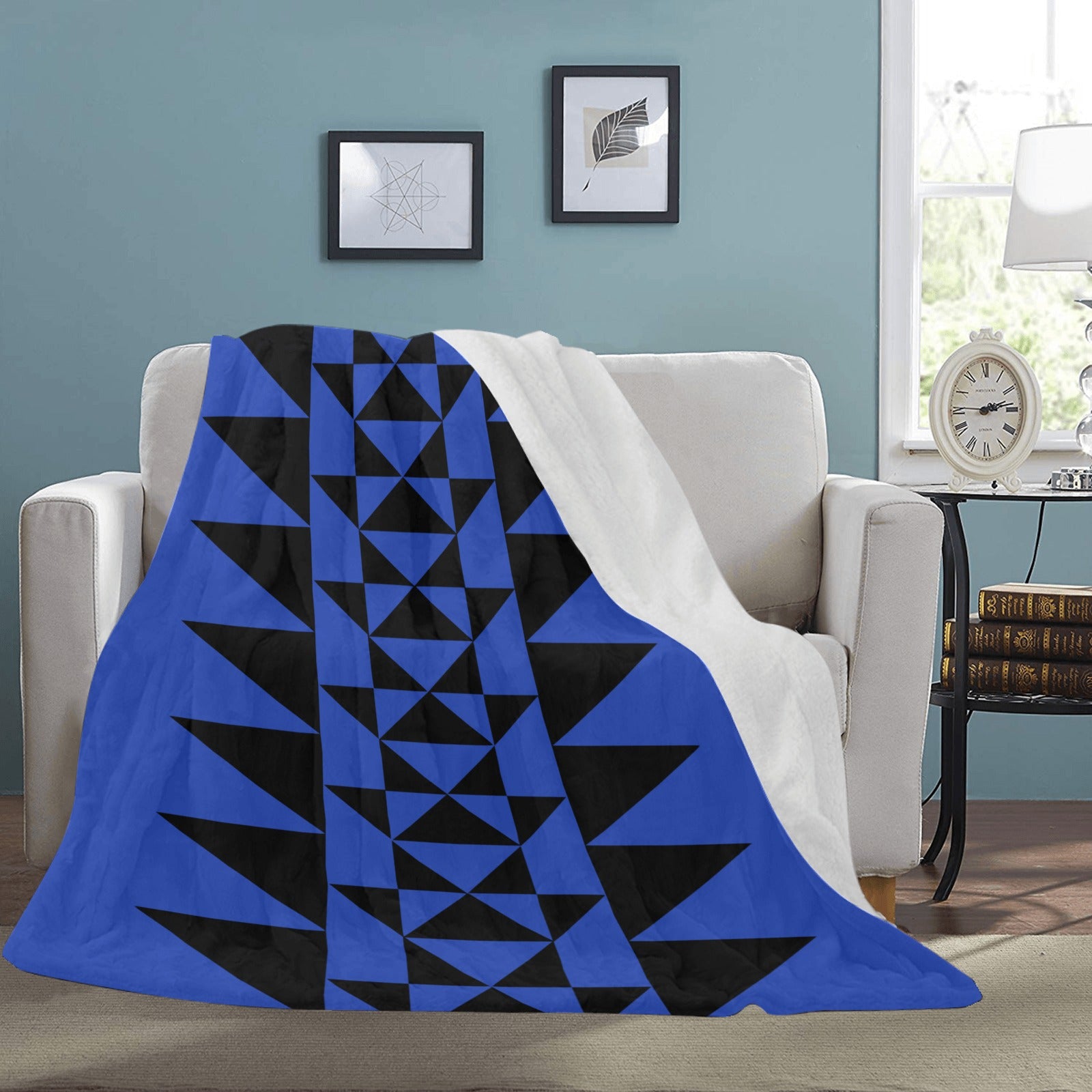 Blue Tribal Blanket