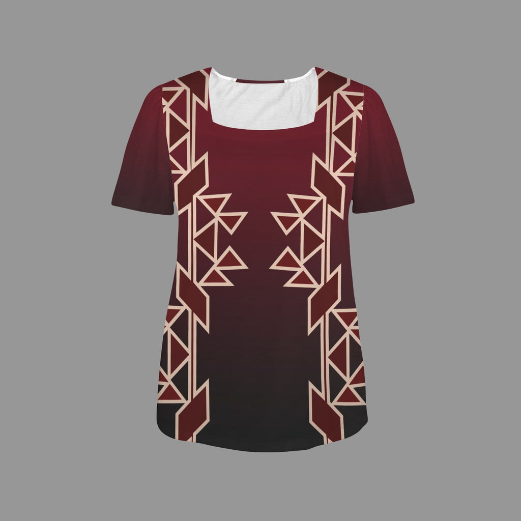 Maroon Ombre Shirt