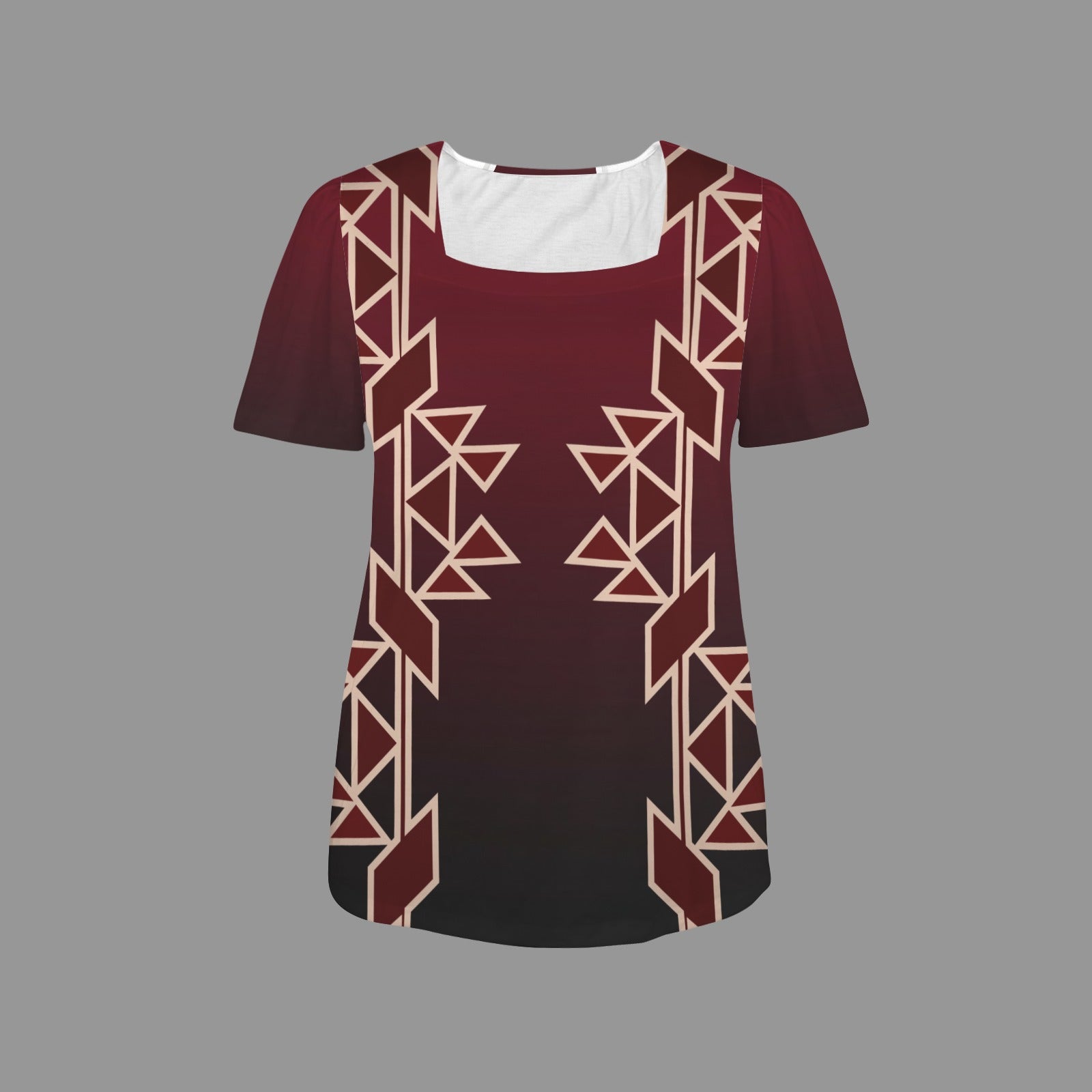 Maroon Ombre Shirt