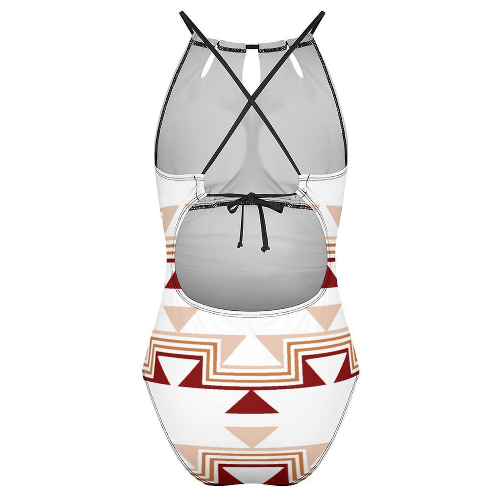 Tribal Keyhole Cutout One Piece